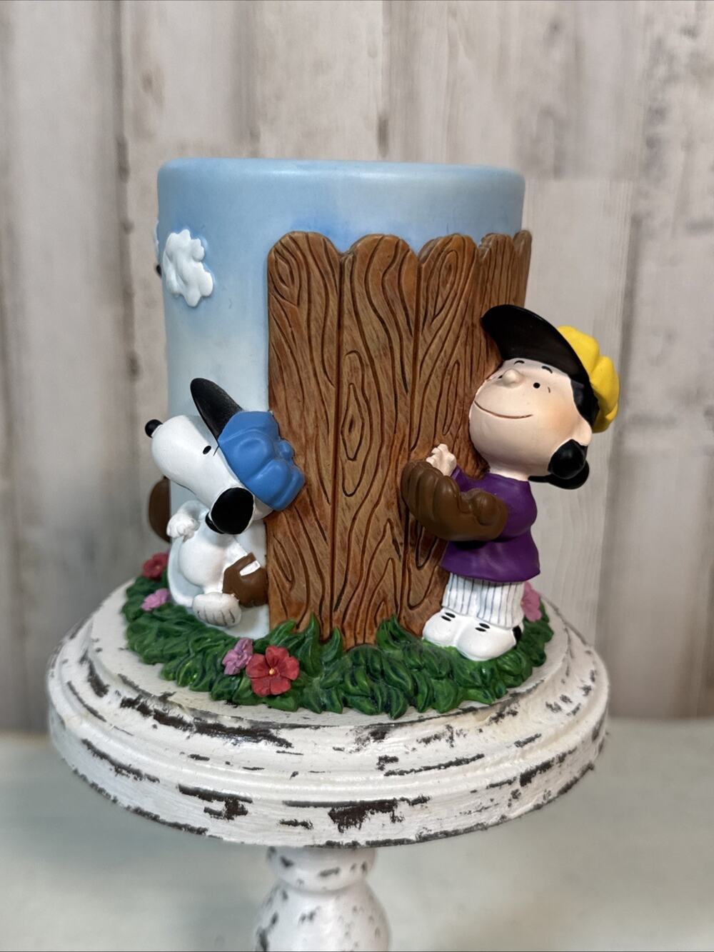 Westland Giftware Peanuts Gang And Snoopy Baseball Resin Pencil Holder #8365